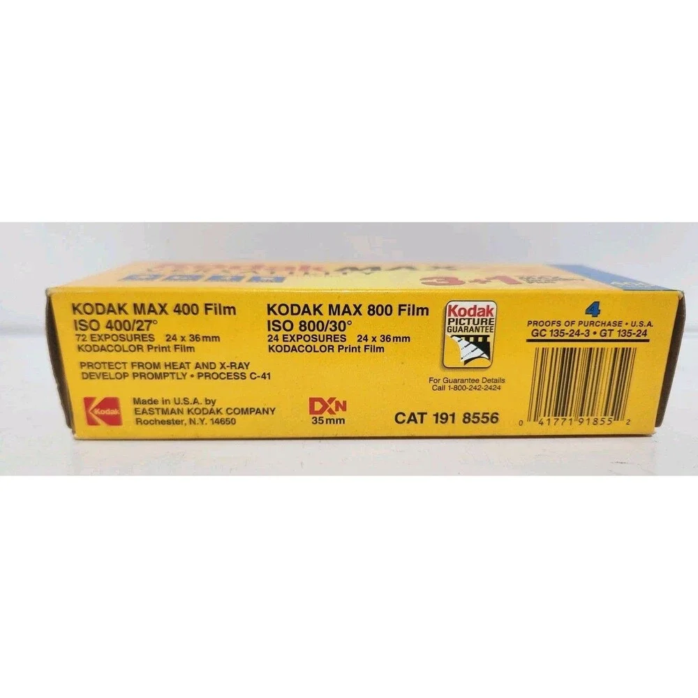Kodak Max Versatility 400 Film - 5 Boxes of 4 Rolls - 20 Rolls Total